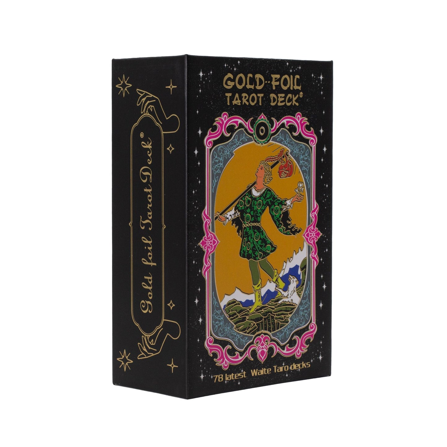 Arany fémes tarot kártya szett – kézikönyvvel