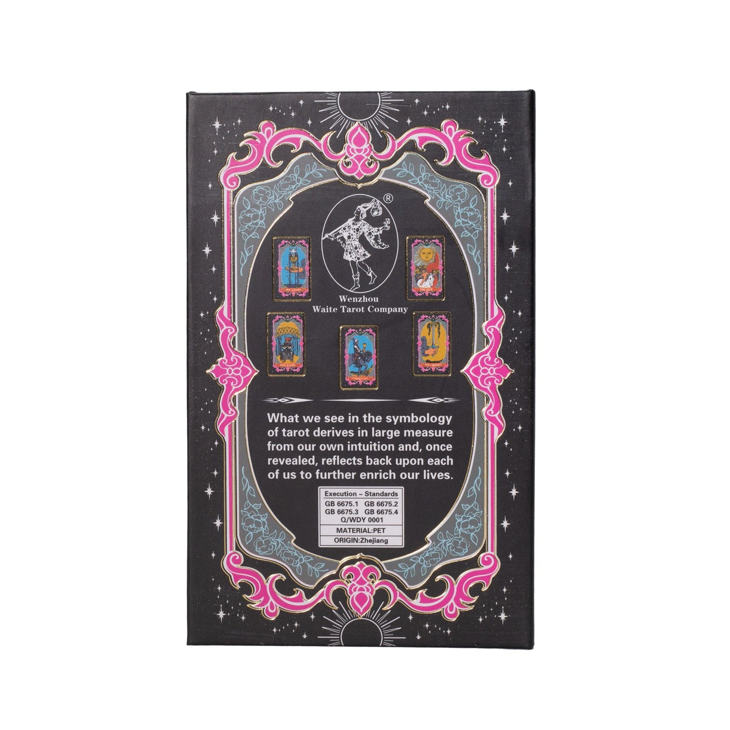 Arany fémes tarot kártya szett – kézikönyvvel