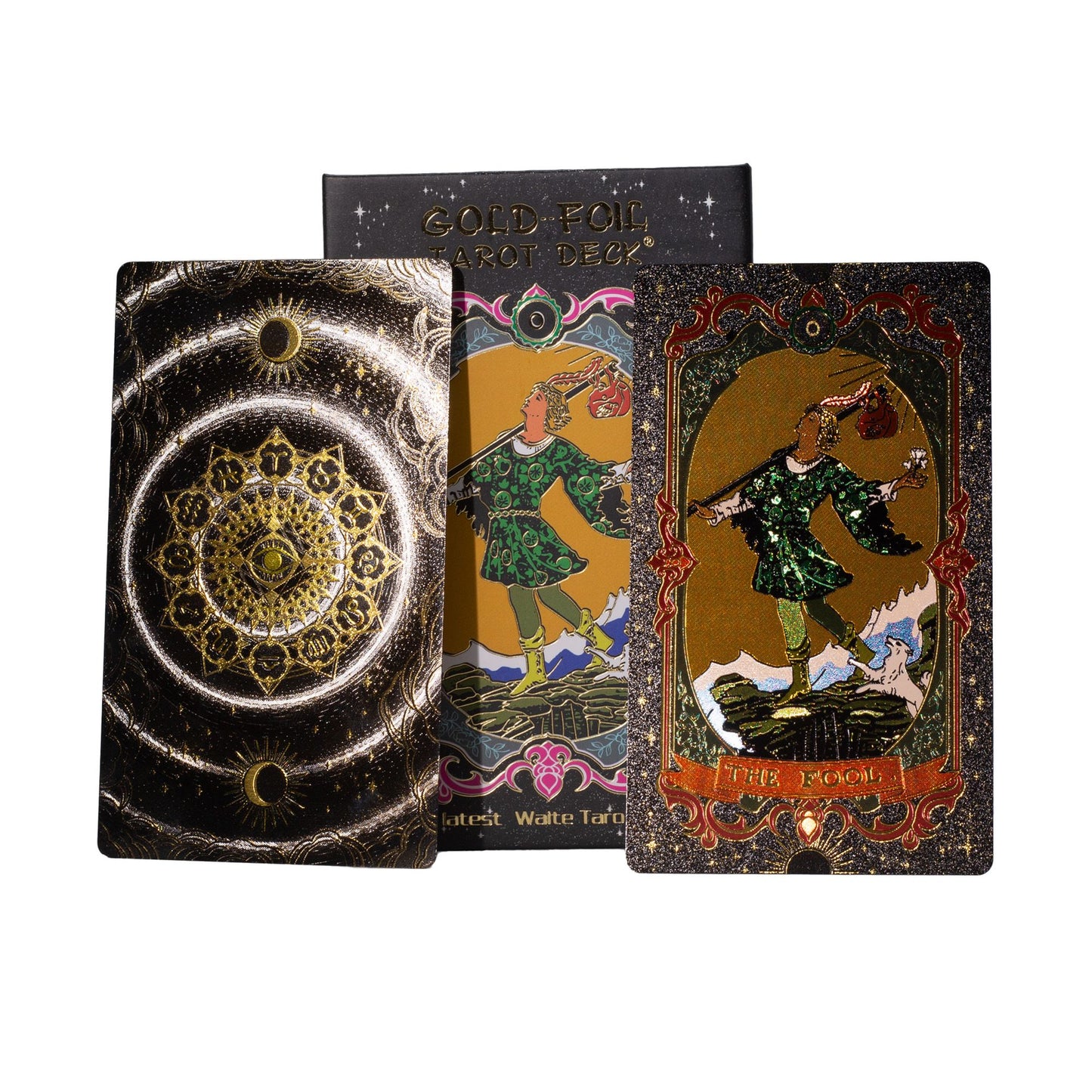 Arany fémes tarot kártya szett – kézikönyvvel
