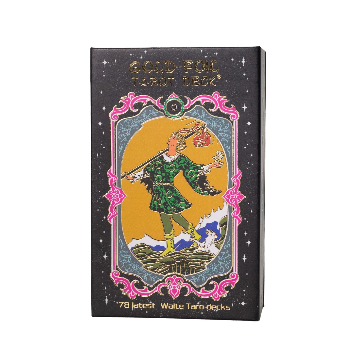 Arany fémes tarot kártya szett – kézikönyvvel